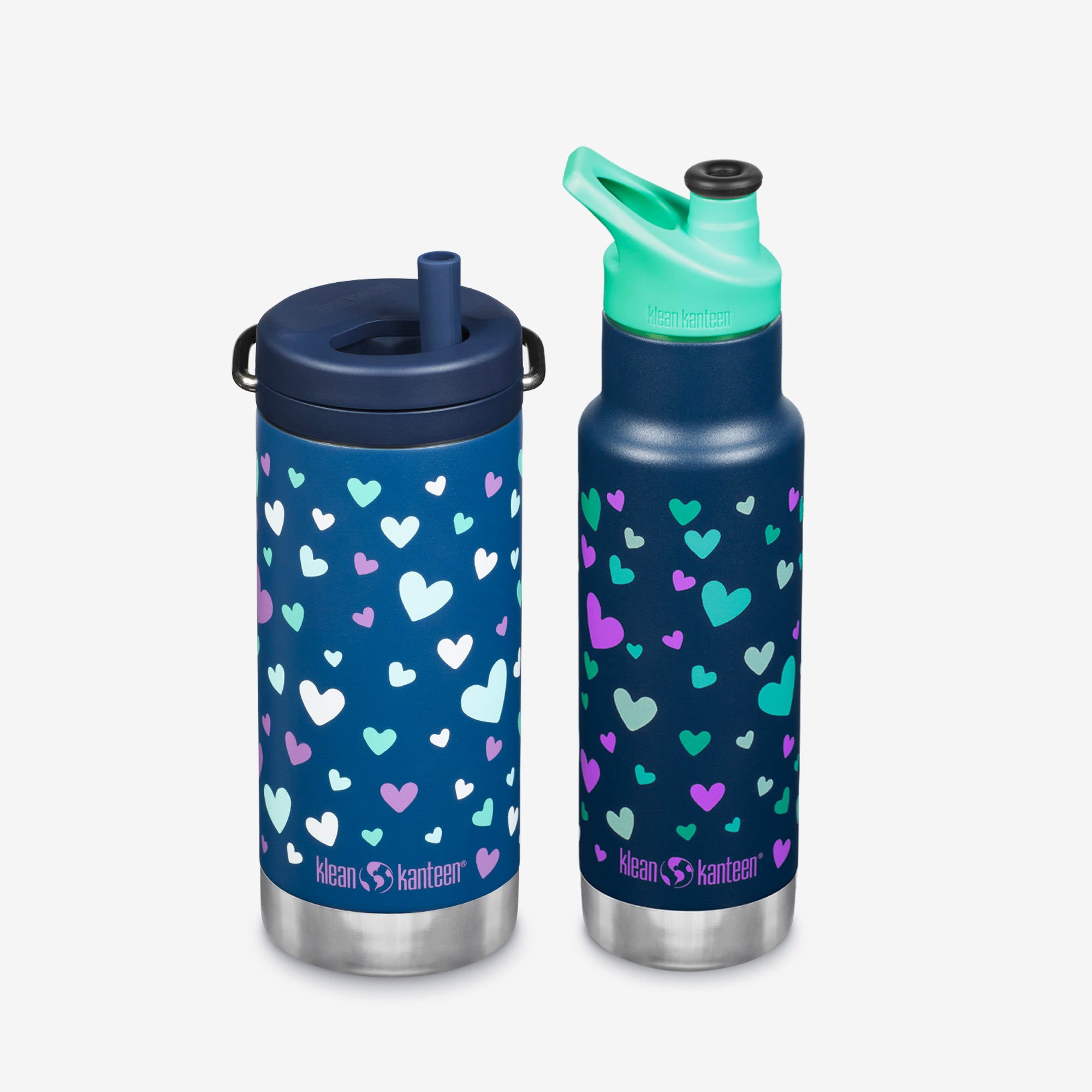 I Love Hiking Heart- Stainless Steel Water Bottle