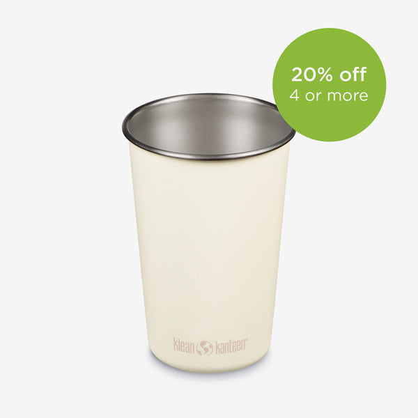 16oz Steel Pint Cup - Tofu color - 20% off 4 or more