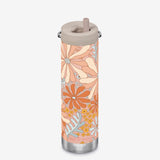 20oz Water Bottle with Straw Cap - Peach Floral