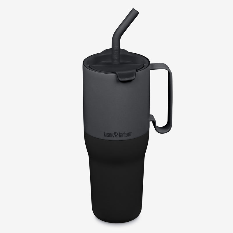 36oz Tumbler with Straw Lid - Asphalt Black