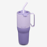 36oz Tumbler with Straw Lid - Orchid Bloom Purple