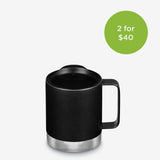 12oz Camp Mug - black - 2 for $40