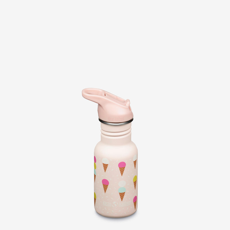 12oz Kid's Water Bottle - Ice Cream design