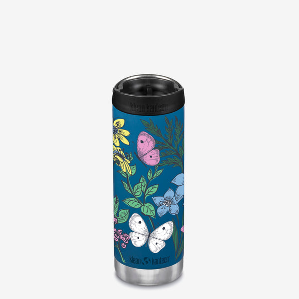Limited Edition 16 oz TKWide Insulated Coffee Tumbler with Café Cap - Spring Blossoms