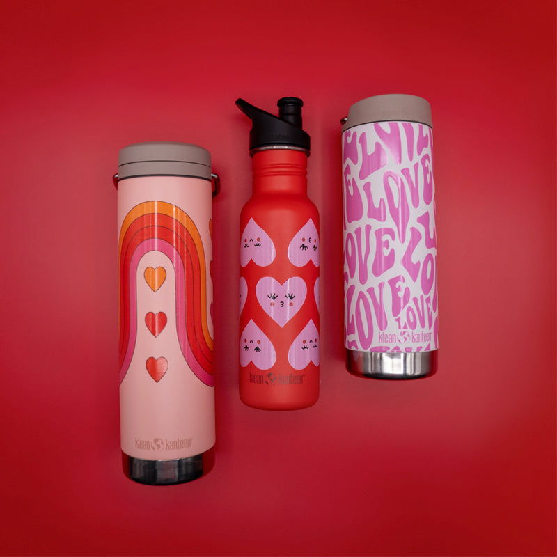 Limited Edition 20 oz TKWide Insulated Water Bottle with Twist Cap - Rollercoaster of Love