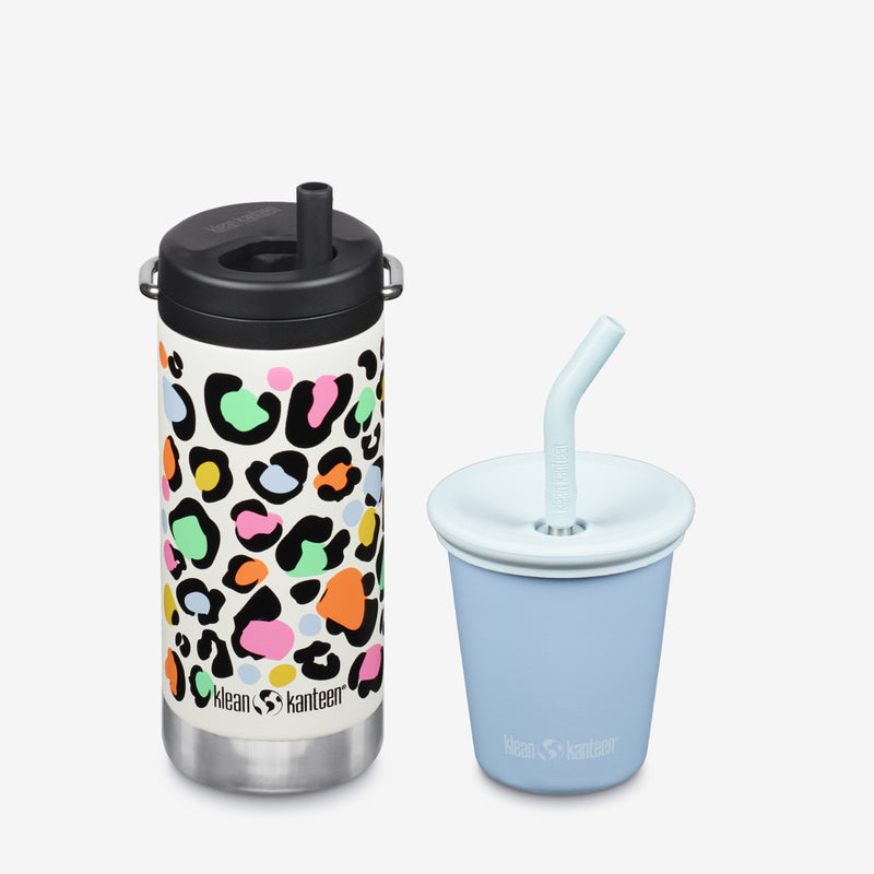 Kid's Sippy Cup and Wide Water Bottle Set