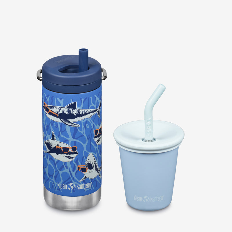 Kid's Sippy Cup and Wide Water Bottle Set