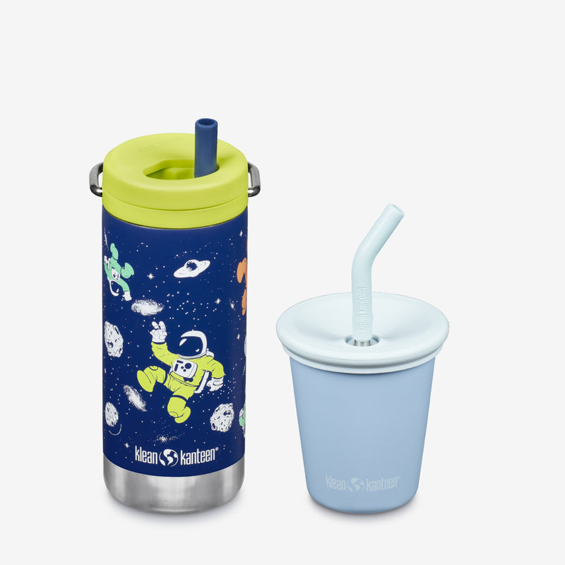 Kid's Sippy Cup and Wide Water Bottle Set