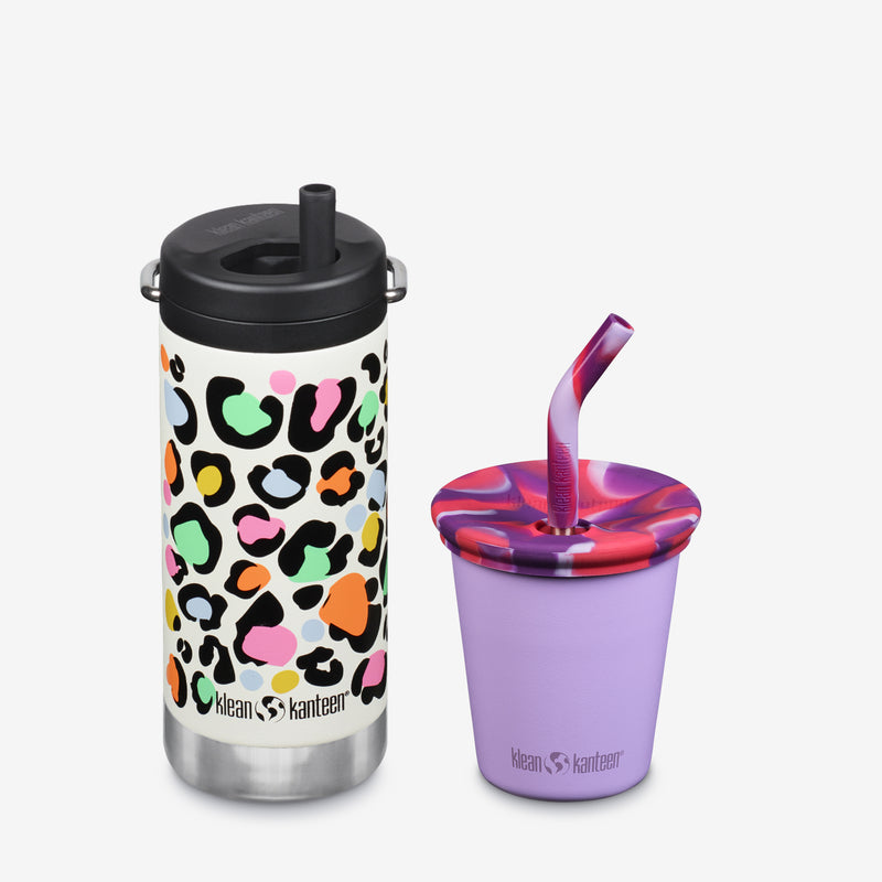 Kid's Sippy Cup and Wide Water Bottle Set