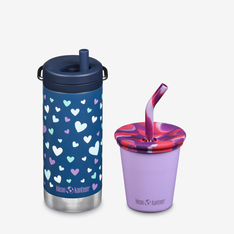 Kid's Sippy Cup and Wide Water Bottle Set