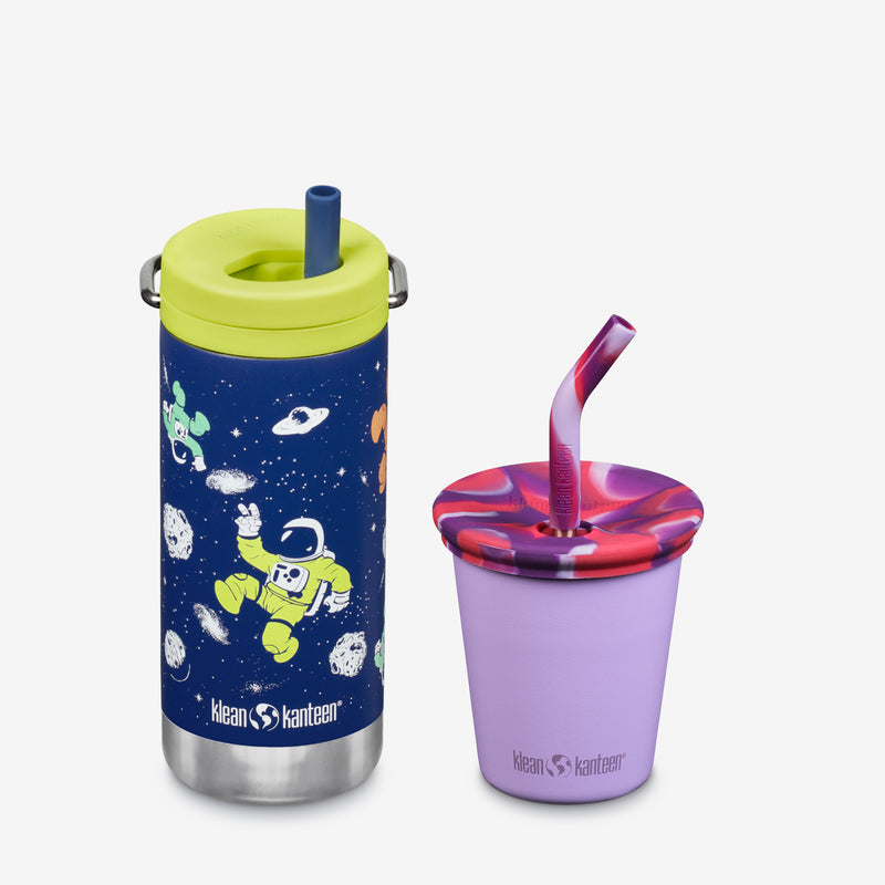 Kid's Sippy Cup and Wide Water Bottle Set