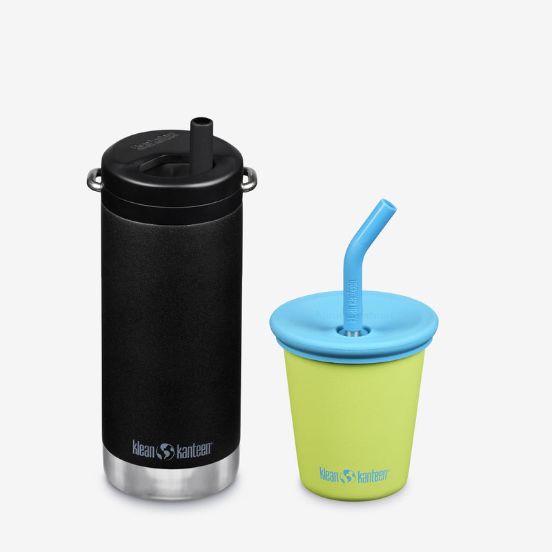 Kid's Sippy Cup and Wide Water Bottle Set