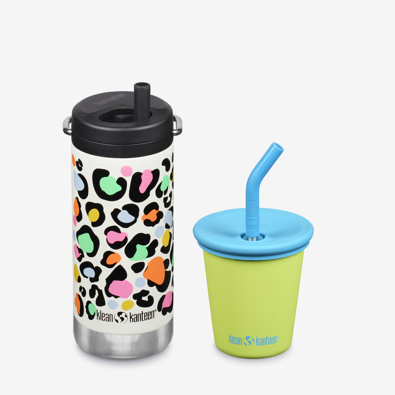 Kid's Sippy Cup and Wide Water Bottle Set