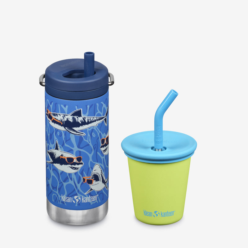 Kid's Sippy Cup and Wide Water Bottle Set