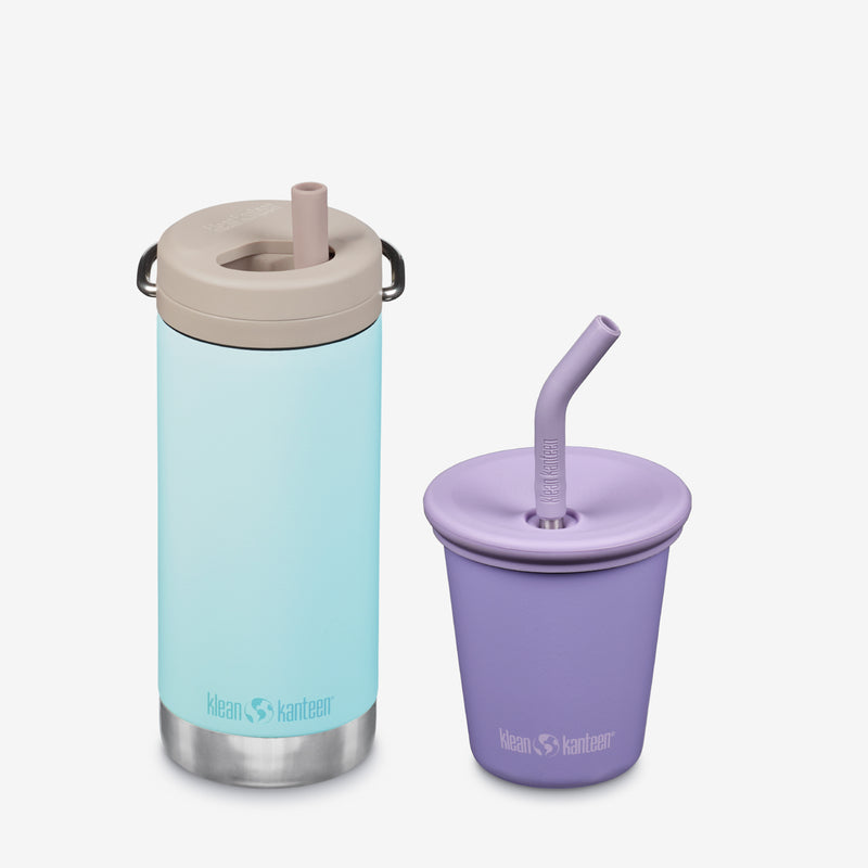 Kid's Sippy Cup and Wide Water Bottle Set