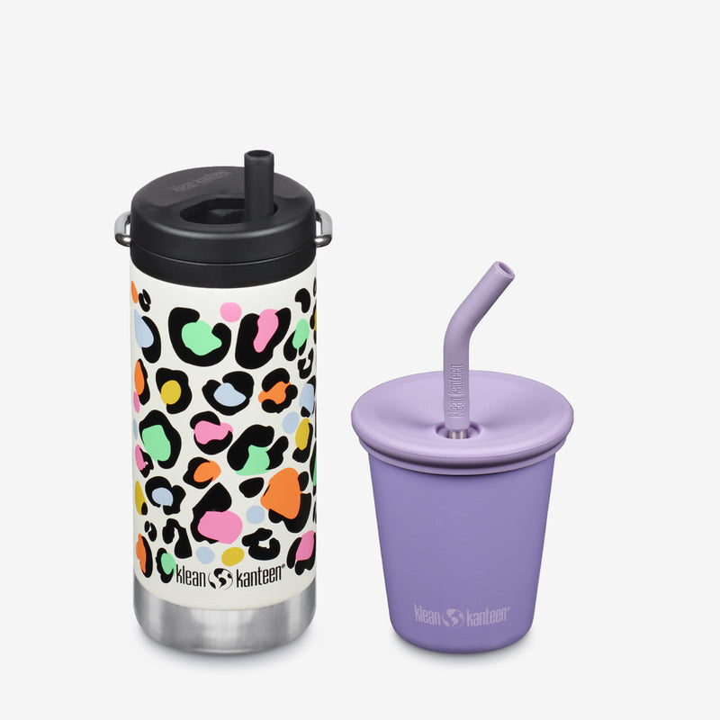 Kid's Sippy Cup and Wide Water Bottle Set