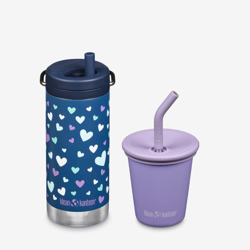 Kid's Sippy Cup and Wide Water Bottle Set