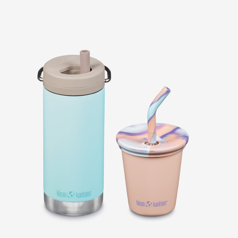 Kid's Sippy Cup and Wide Water Bottle Set