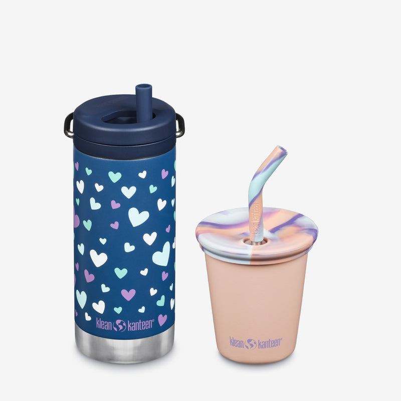 Kid's Sippy Cup and Wide Water Bottle Set