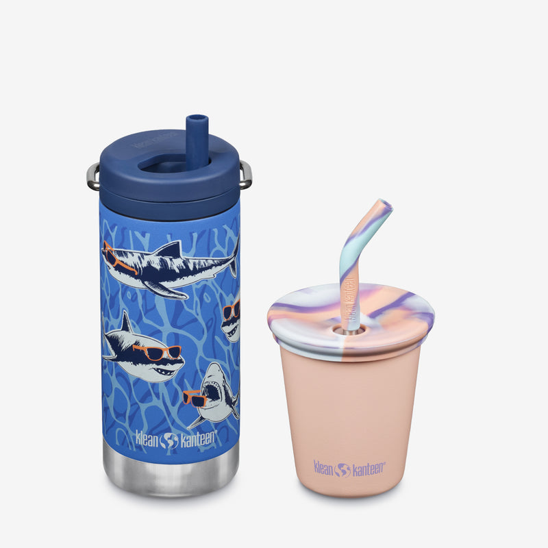 Kid's Sippy Cup and Wide Water Bottle Set