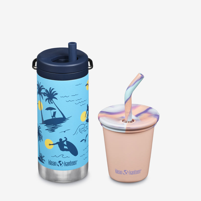 Kid's Sippy Cup and Wide Water Bottle Set