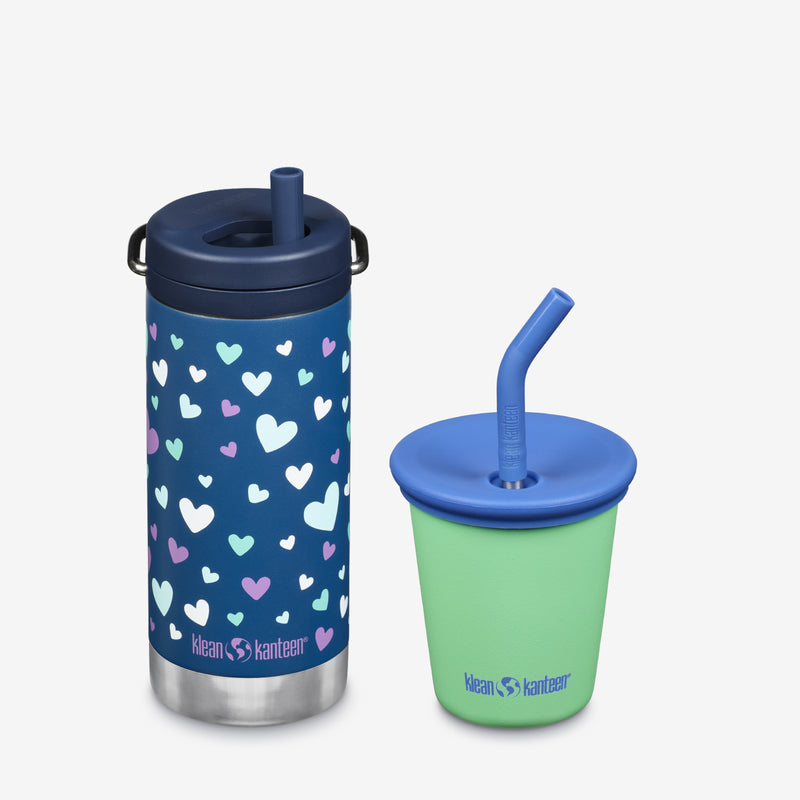 Kid's Sippy Cup and Wide Water Bottle Set