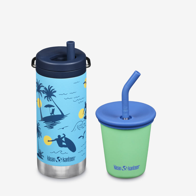 Kid's Sippy Cup and Wide Water Bottle Set