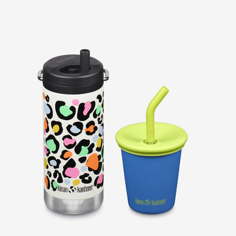 Kid's Sippy Cup and Wide Water Bottle Set