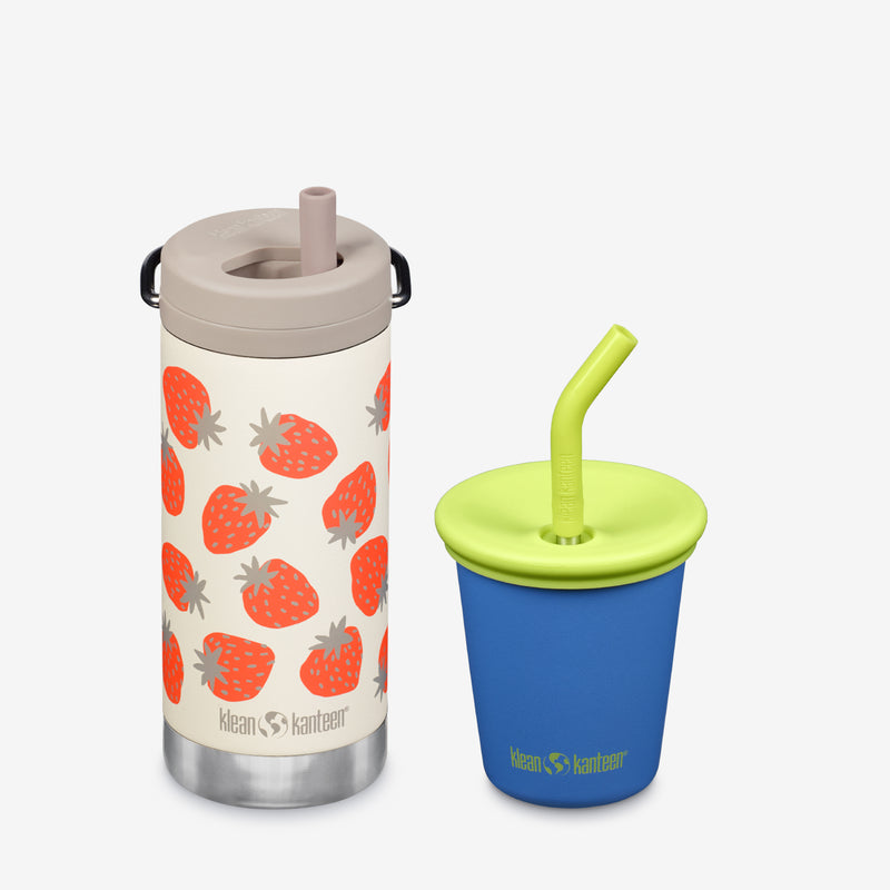 Kid's Sippy Cup and Wide Water Bottle Set