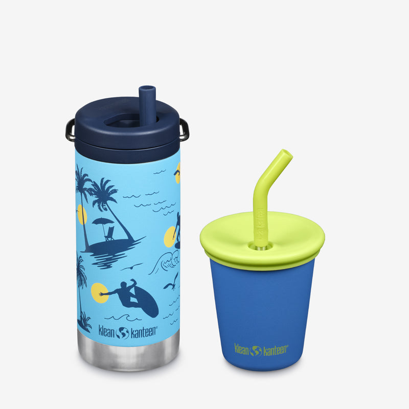 Kid's Sippy Cup and Wide Water Bottle Set