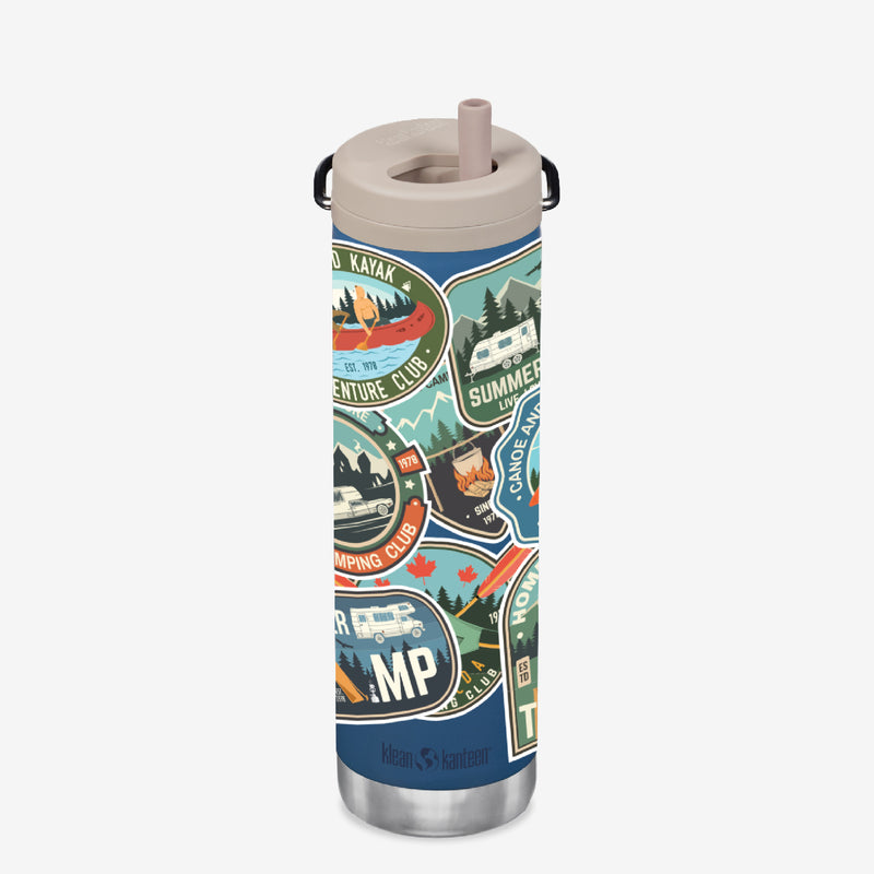 Limited Edition Camping Graphics Bottle - Camp Stickers