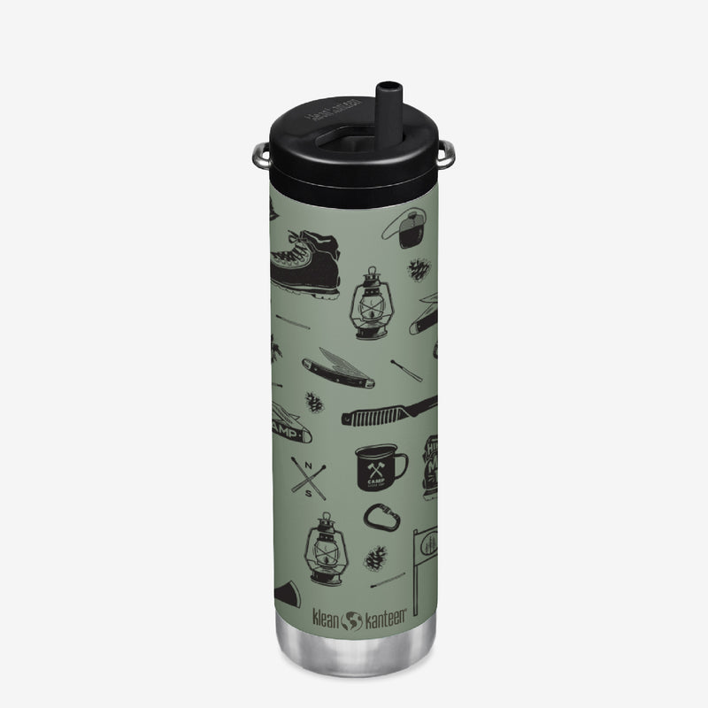 Limited Edition 20 oz TKWide Insulated Water Bottle with Twist Cap -  Camping Graphics
