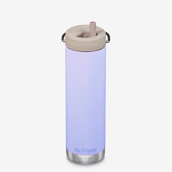 20 oz Insulated Bottle with Straw Cap - Purple Heather