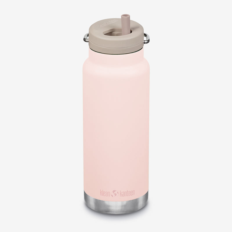 32 oz Water Bottle with Straw - Heavenly Pink