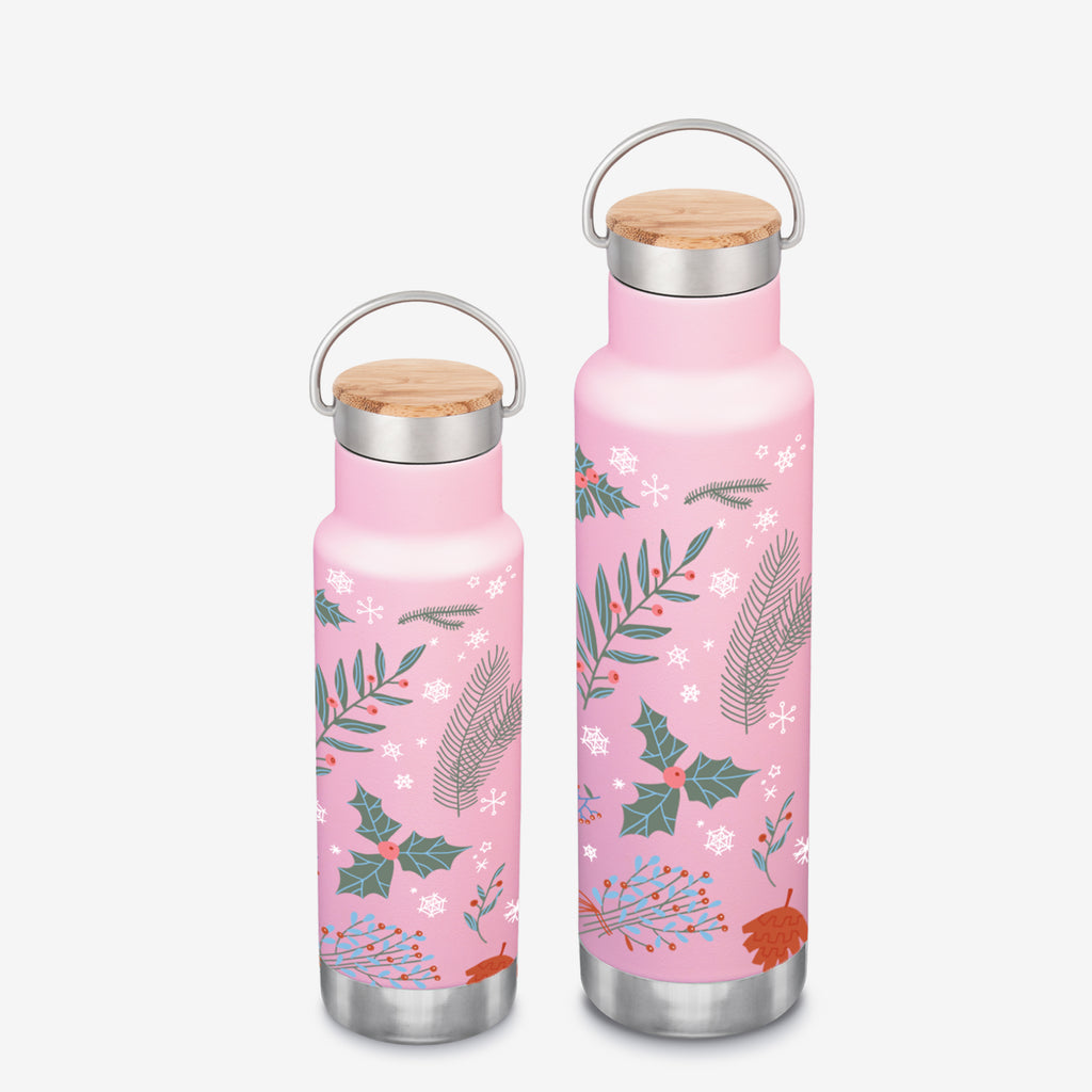 1pc Christmas Themed Insulated Water Bottle With Pop-up Cap