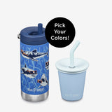 Kid's Sippy Cup and Wide Water Bottle Set