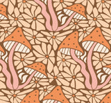 Mushroom Floral pattern graphic