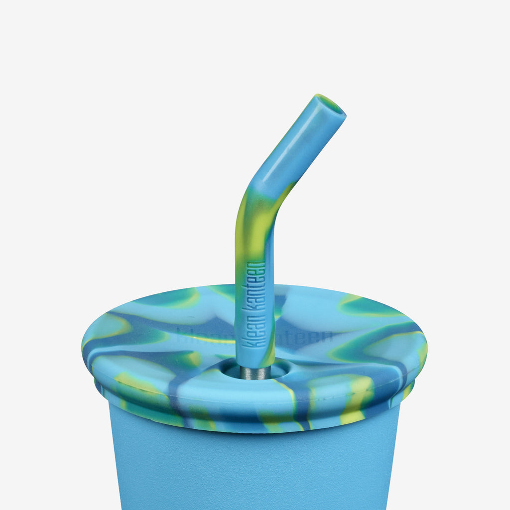 Yellow Color Changing Cups, Free straw brush