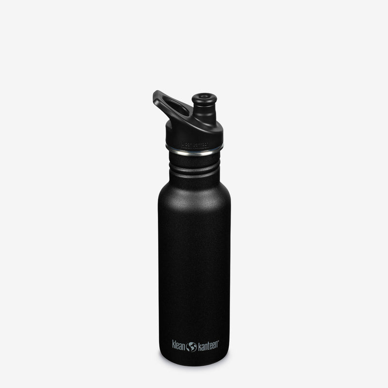 Klean Kanteen 18 oz classic water bottle with Sport Cap non-insulated